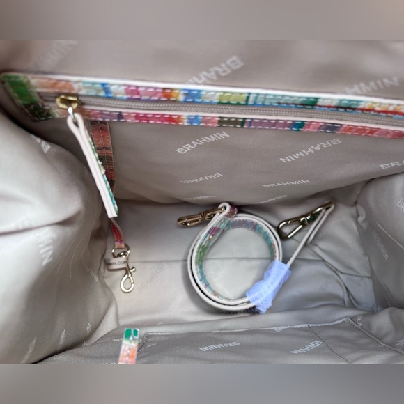 NWT Brahmin Caroline SWEET TEA Ombre Melbourne Satchel - Picture 10 of 12